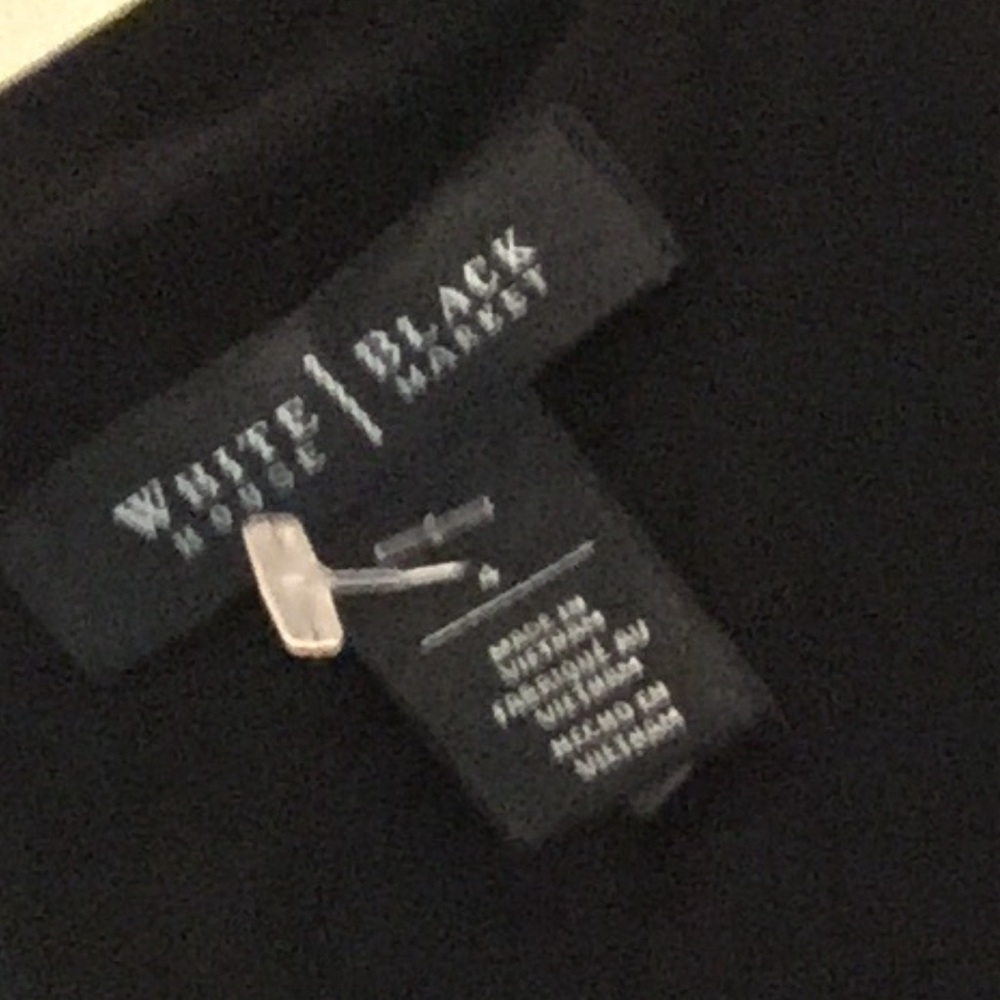 White House/Black Market Dress Size 4 Black/Teal/White - Picture 6 of 6